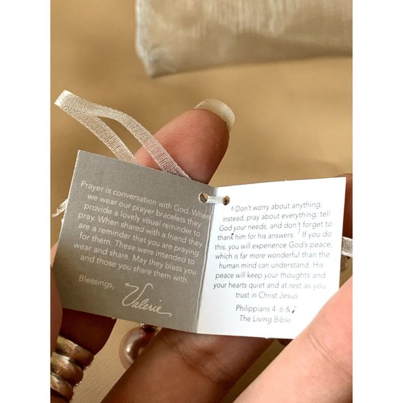 Valerie Parr Hill Faux Pearl Prayer Box Bracelet NEW WITH TAG - Picture 6 of 6
